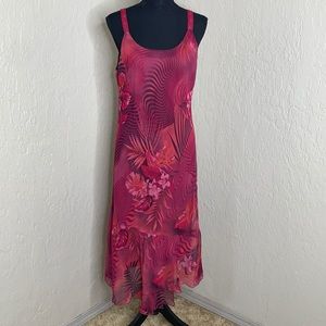 Sangria Floral Dress